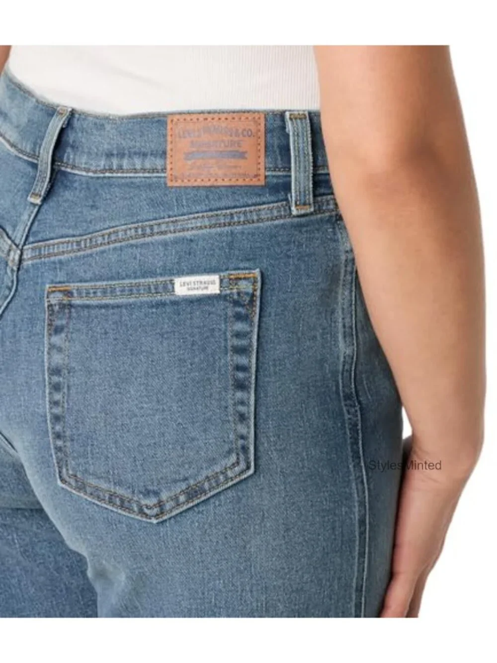 Heritage Relaxed Mid-Thigh Jean Shorts High Rise Zip Fly